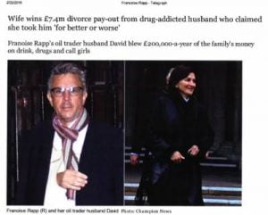 The case of Francoise Rapp v David Rapp: Client wins £7.4 divorce pay-out - Divorce Solicitor
